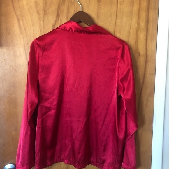 Red button down Pajama shirt - Picture 5 of 6